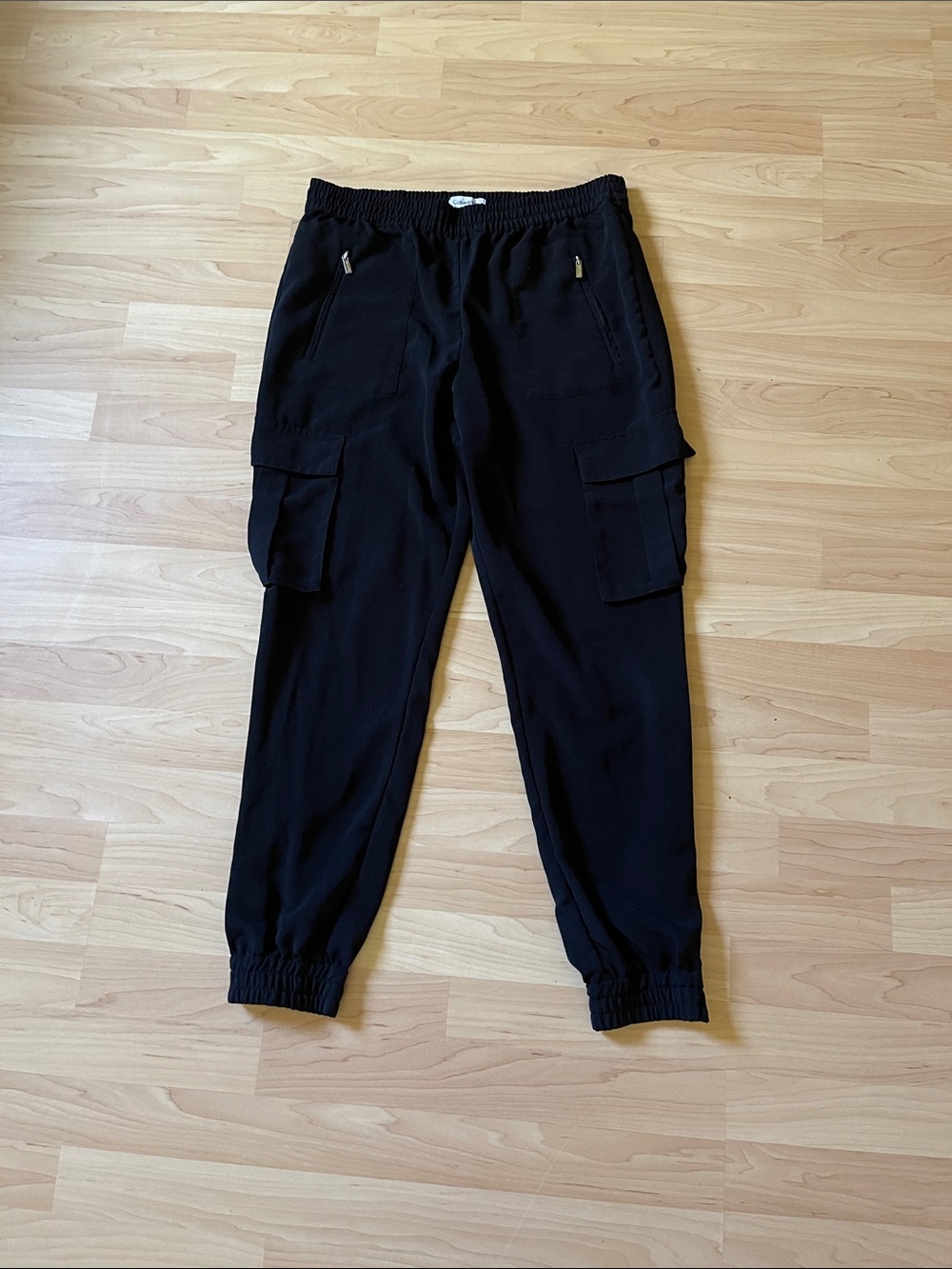 Calvin Klein Black Cargo Jogger Pants